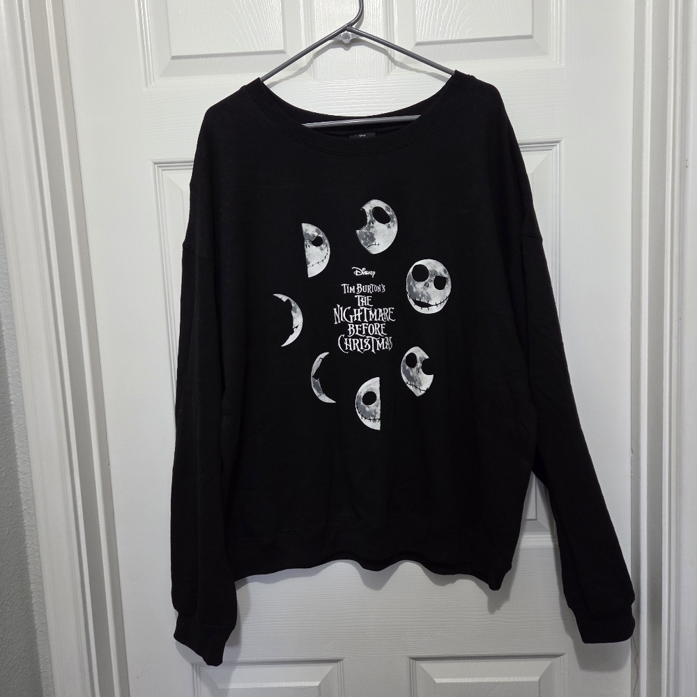 Disney Tim Burton The Nightmare Before Christmas Jack Skellington Sweater 3XL